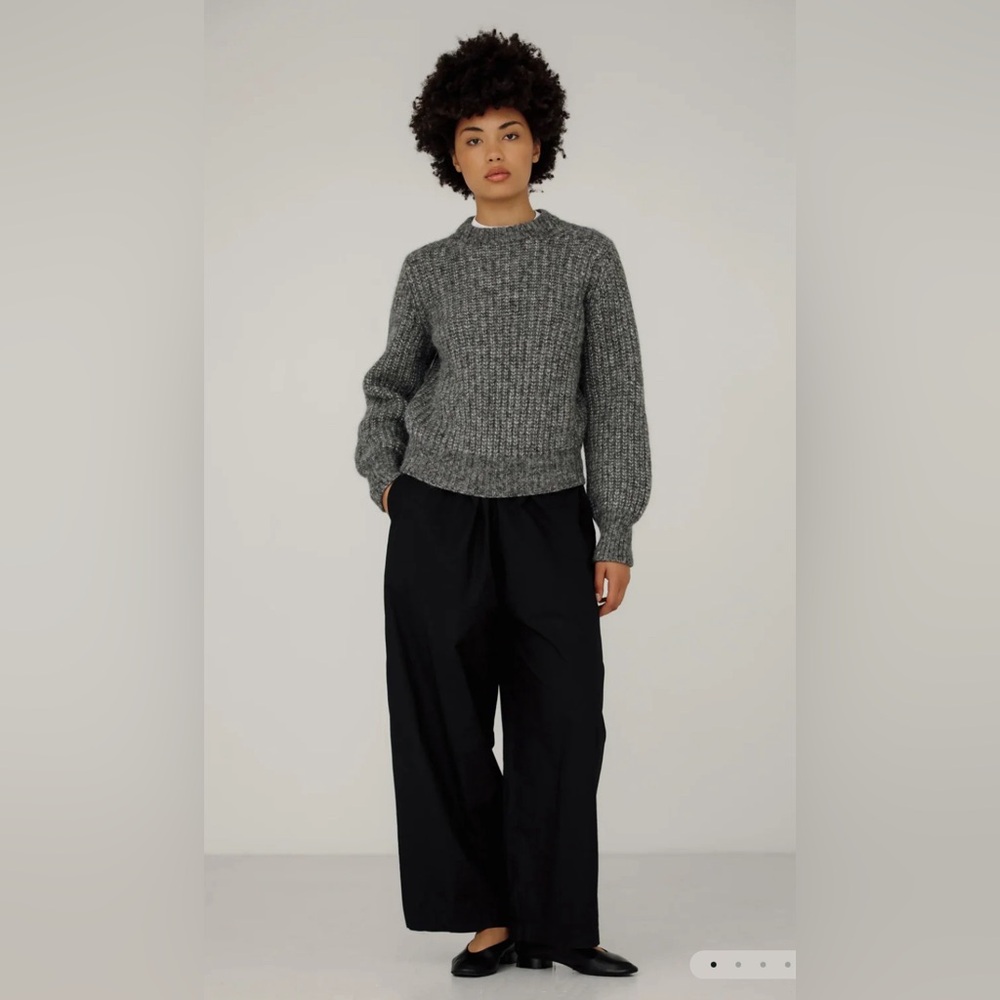 Bare Knitwear Cora Crewneck, Granite, XS/S